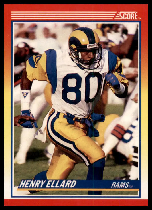 1990 Score Henry Ellard 225 Los Angeles Rams NM - Football Card Single