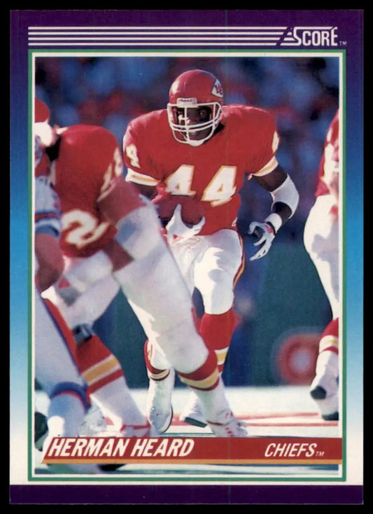 1990 Score Herman Heard 144 Kansas City Chiefs NM - Football Card Single
