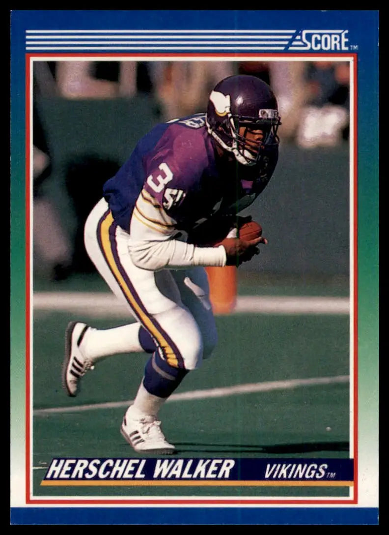 1990 Score Herschel Walker 34 Minnesota Vikings NM - Football Card Single