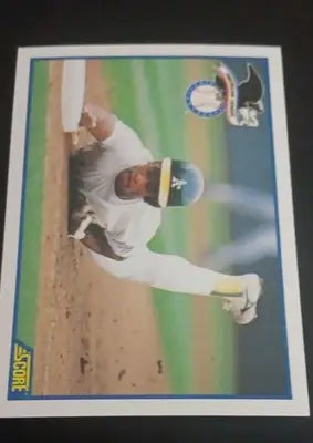 1990 Score - Highlight Rickey Henderson #698. Athletics. NRMT+ - Baseball Card Single
