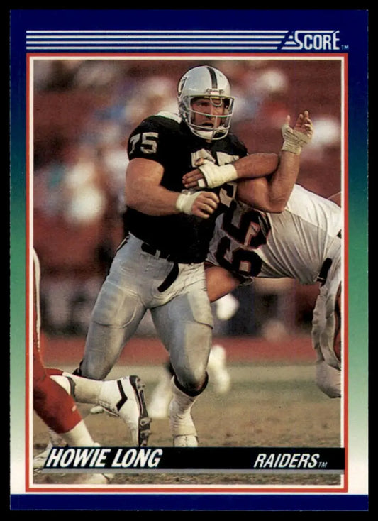 1990 Score Howie Long 98 Los Angeles Raiders NM - Football Card Single
