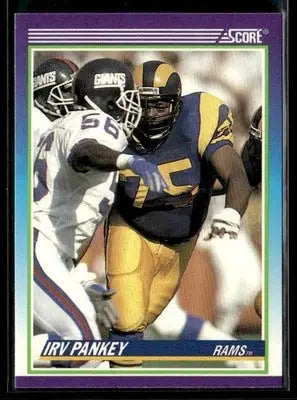 1990 Score Irv Pankey #519 RC Los Angeles Rams - Football Card Single