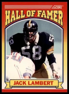 1990 Score Jack Lambert 598 Pittsburgh Steelers