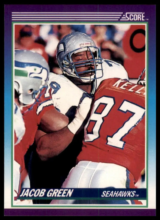 1990 Score Jacob Green 114 Seattle Seahawks NM - Football Card Single