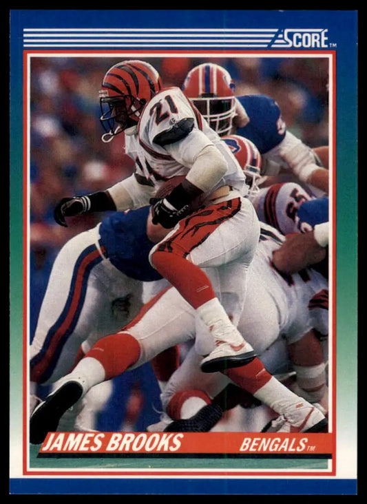 1990 Score James Brooks 19 Cincinnati Bengals NM - Football Card Single