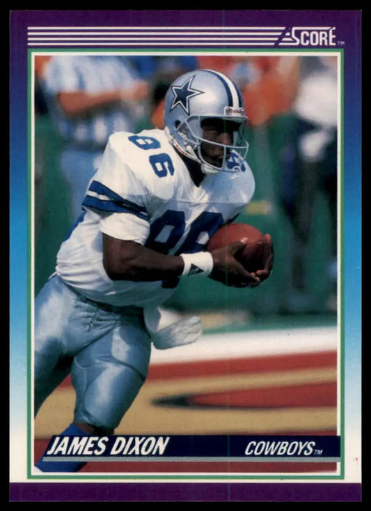 1990 Score James Dixon RC 119 Dallas Cowboys NM - Football Card Single