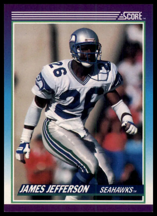 1990 Score James Jefferson 126 Seattle Seahawks NM - Football Card Single