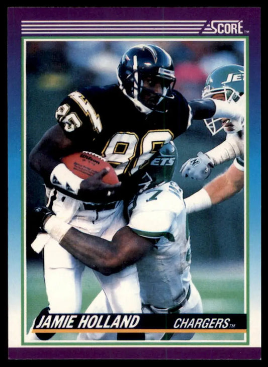 1990 Score Jamie Holland 211 San Diego Chargers NM - Football Card Single