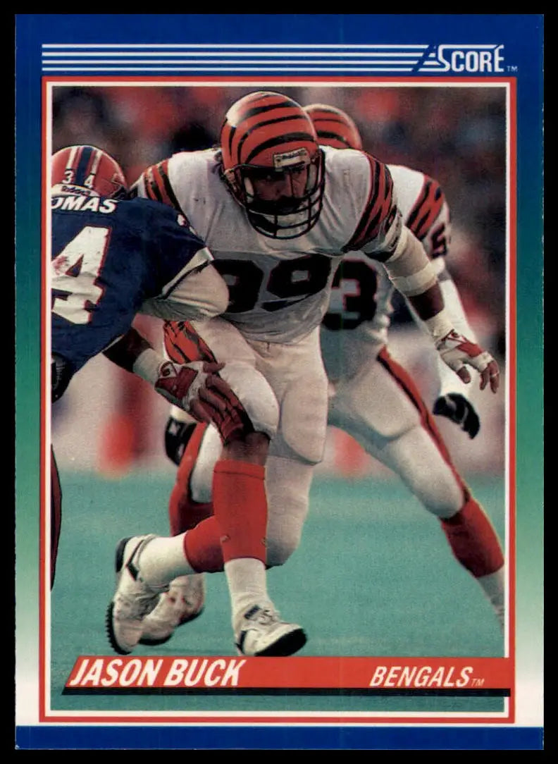 1990 Score Jason Buck 18 Cincinnati Bengals NM - Football Card Single