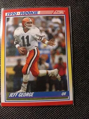 1990 Score - Jeff George #634 (RC). Cleveland Browns. NRMT+ - Football Card Single