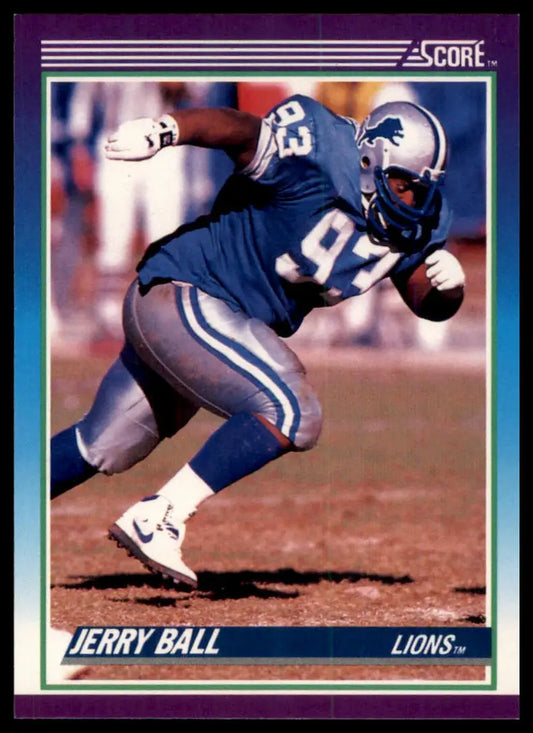 1990 Score Jerry Ball 204 Detroit Lions NM - Football Card Single