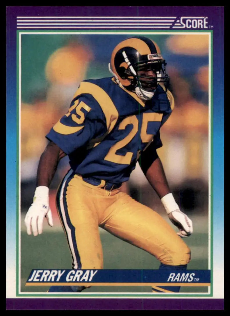 1990 Score Jerry Gray 158 Los Angeles Rams NM - Football Card Single