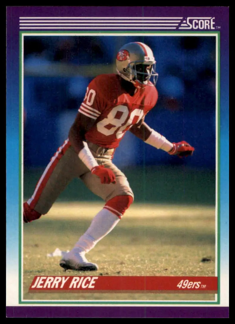 1990 Score Jerry Rice 200 San Francisco 49ers NM - Football Card Single