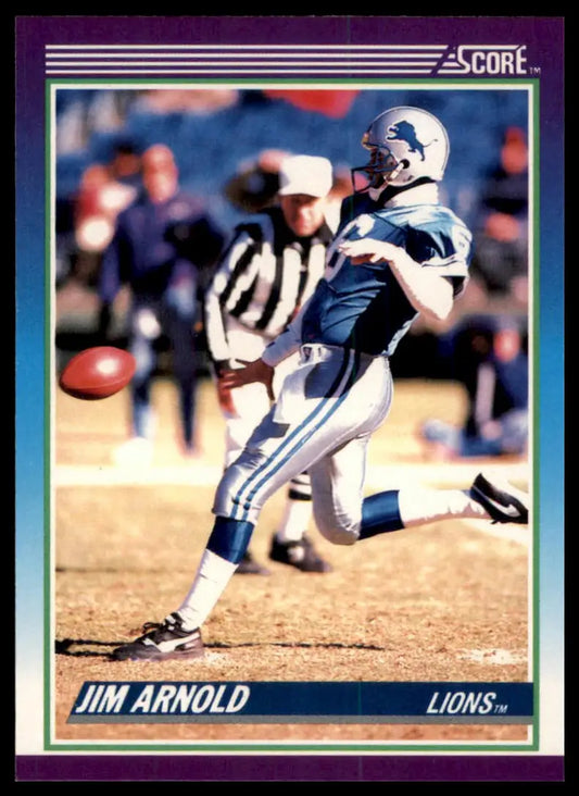 1990 Score Jim Arnold 216 Detroit Lions NM - Football Card Single