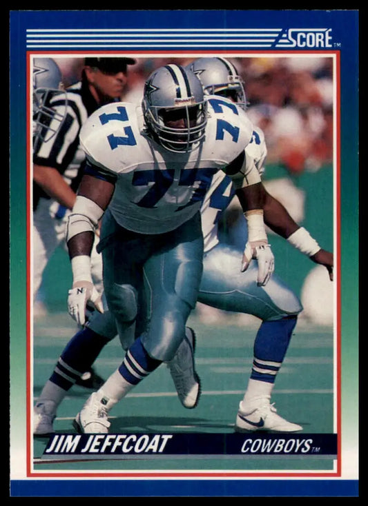 1990 Score Jim Jeffcoat 33 Dallas Cowboys NM - Football Card Single