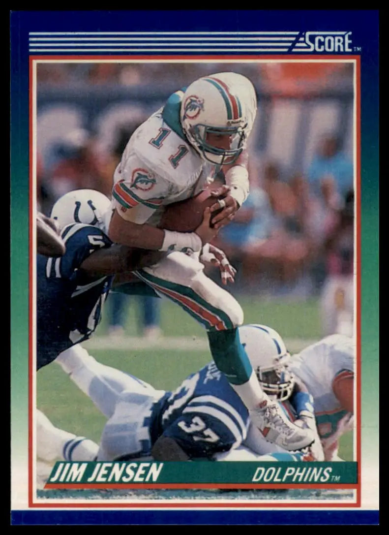 1990 Score Jim Jensen 84 Miami Dolphins NM - Football Card Single