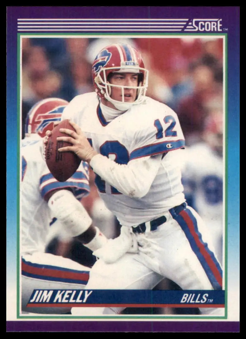 1990 Score Jim Kelly 112 Buffalo Bills NM - Football Card Single