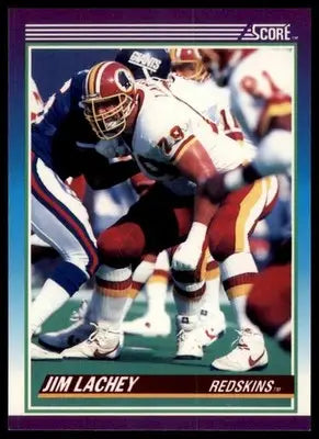 1990 Score Jim Lachey 202 Washington Redskins NM - Football Card Single