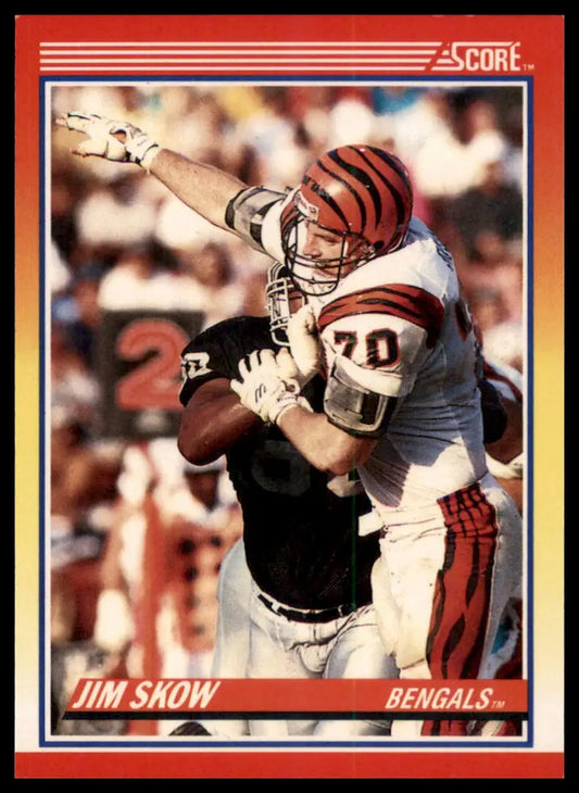 1990 Score Jim Skow 227 Cincinnati Bengals NM - Football Card Single