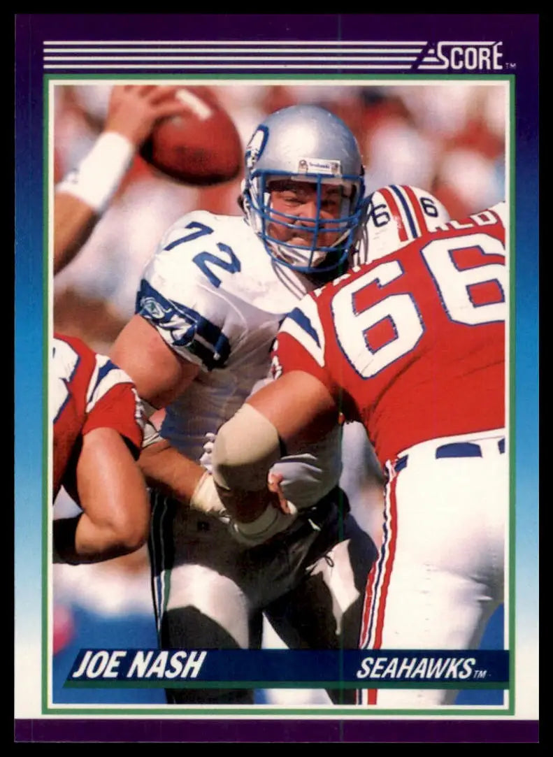 1990 Score Joe Nash 172 Seattle Seahawks NM - Football Card Single