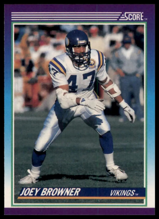 1990 Score Joey Browner 147 Minnesota Vikings NM - Football Card Single
