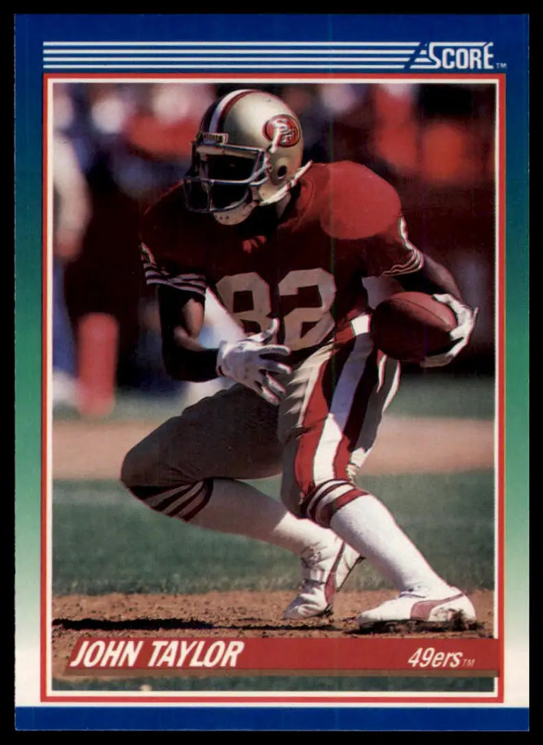 1990 Score John Taylor 9 San Francisco 49ers NM - Football Card Single