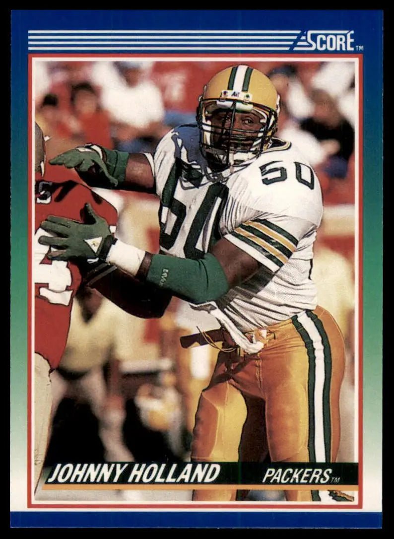 1990 Score Johnny Holland 48 Green Bay Packers NM - Football Card Single