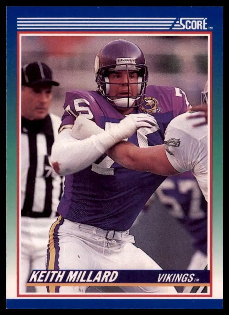 1990 Score Keith Millard #38 Minnesota Vikings Football Card NFL Sports - Football Card Single