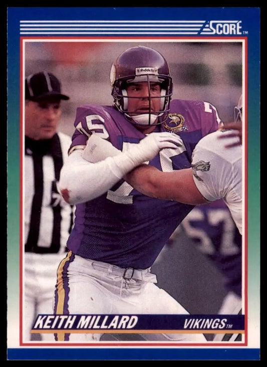 1990 Score Keith Millard #38 Minnesota Vikings Football Card NFL Sports - Football Card Single