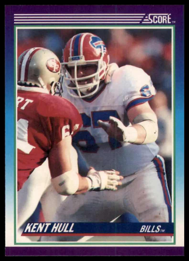 1990 Score Kent Hull 146 Buffalo Bills NM - Football Card Single