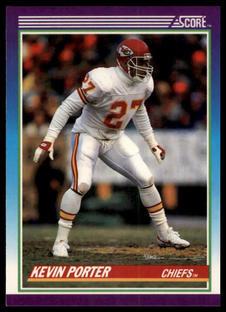 1990 Score Kevin Porter RC 194 Kansas City Chiefs NM - Football Card Single