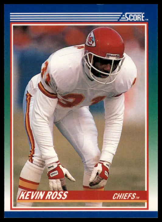 1990 Score Kevin Ross 24 Kansas City Chiefs NM - Football Card Single