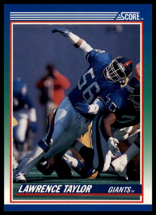 1990 Score Lawrence Taylor 50 New York Giants NM - Football Card Single