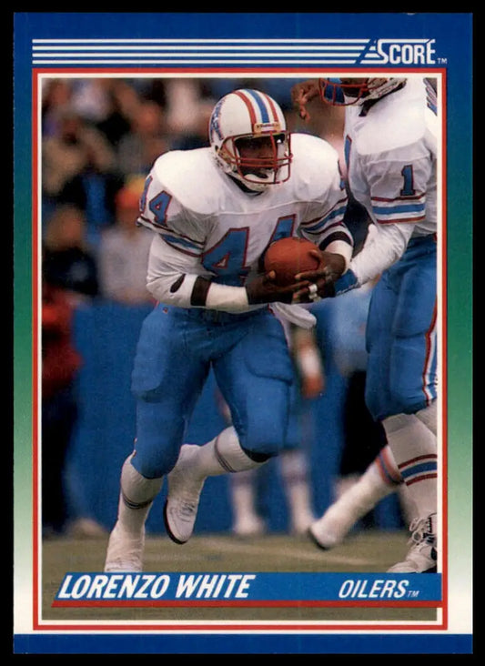 1990 Score Lorenzo White 29 Houston Oilers NM - Football Card Single