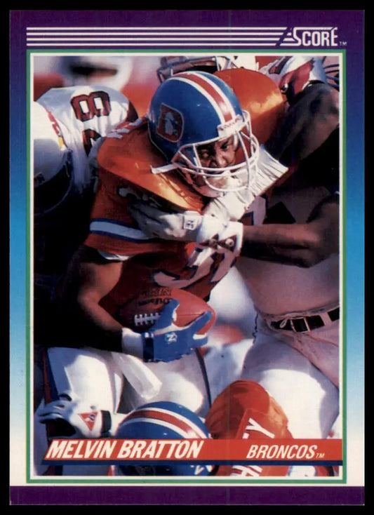 1990 Score Melvin Bratton RC 133 Denver Broncos NM - Football Card Single