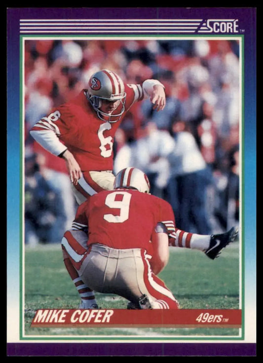 1990 Score Mike Cofer 155 San Francisco 49ers NM - Football Card Single