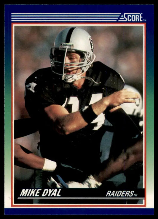 1990 Score Mike Dyal RC 86 Los Angeles Raiders NM - Football Card Single