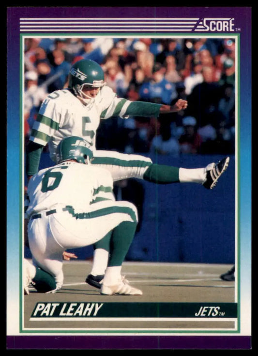 1990 Score Pat Leahy 165 New York Jets NM - Football Card Single