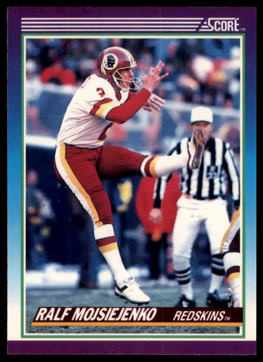 1990 Score Ralf Mojsiejenko 208 Washington Redskins NM - Football Card Single