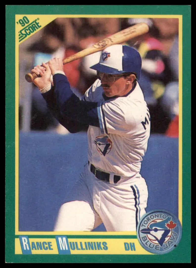 1990 Score Rance Mulliniks 204 Toronto Blue Jays NM - Baseball Card Single