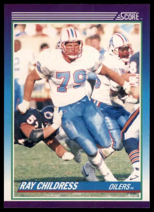 1990 Score Ray Childress 116 Houston Oilers NM - Football Card Single