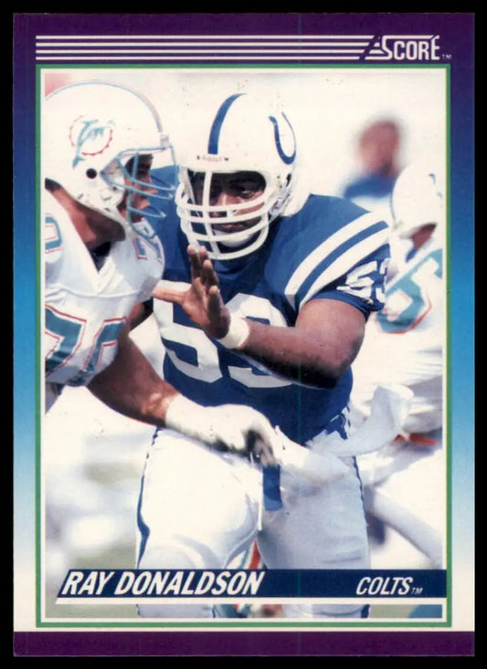 1990 Score Ray Donaldson 153 Indianapolis Colts NM - Football Card Single