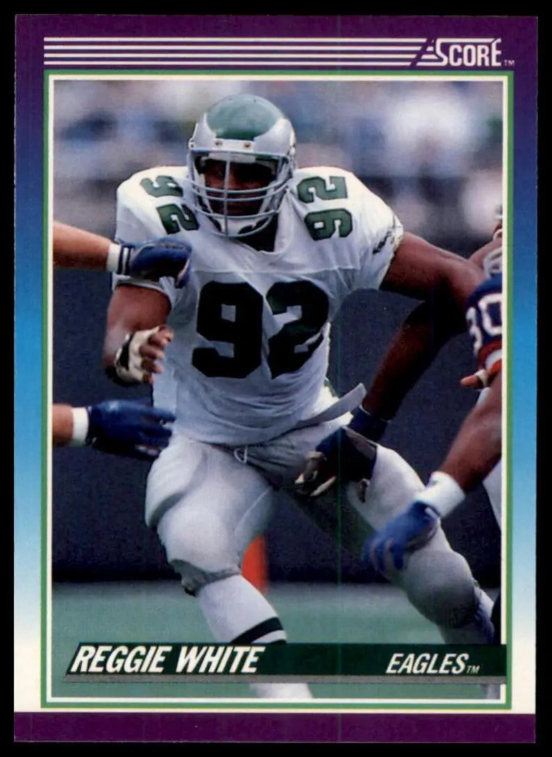 1990 Score Reggie White 203 Philadelphia Eagles NM - Football Card Single