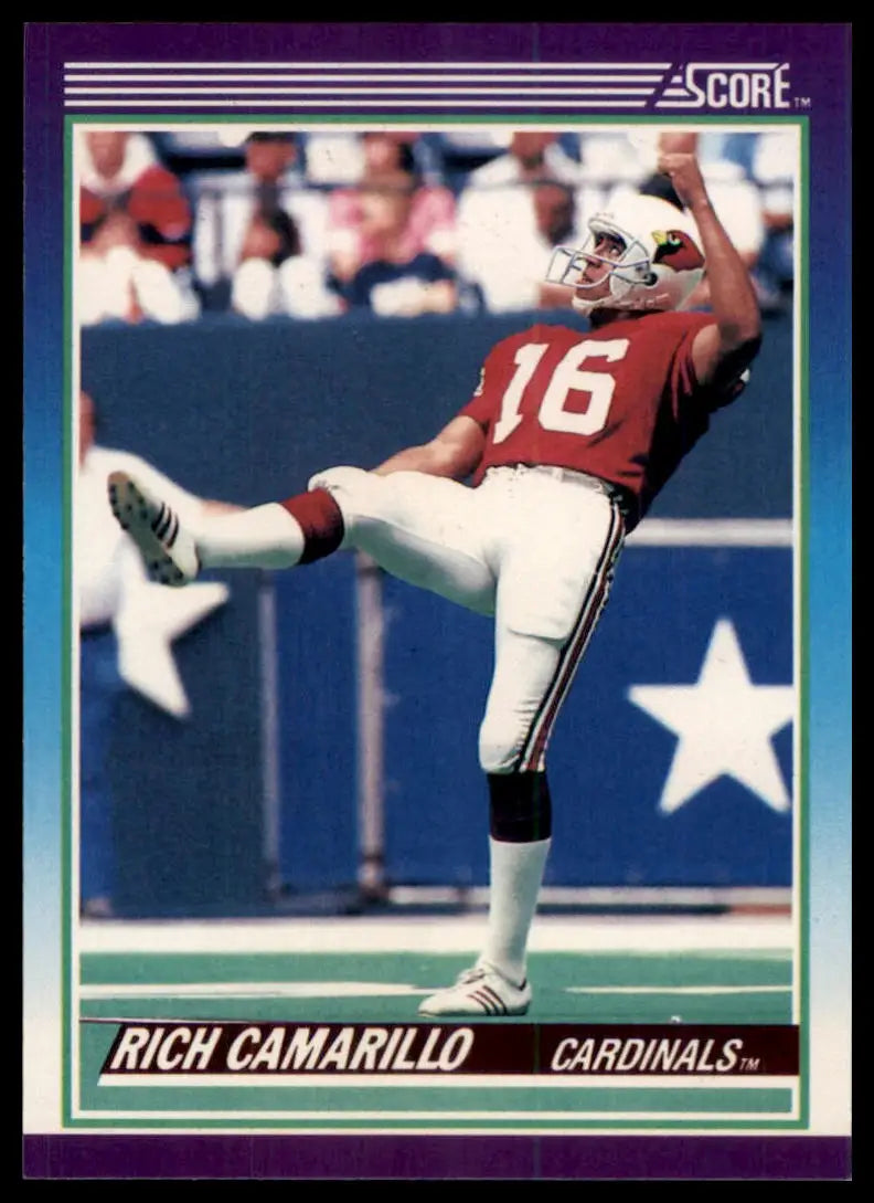 1990 Score Rich Camarillo 132 Phoenix Cardinals NM - Football Card Single