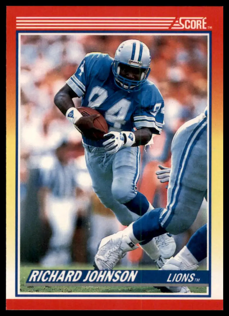 1990 Score Richard Johnson RC 226 Detroit Lions NM - Football Card Single
