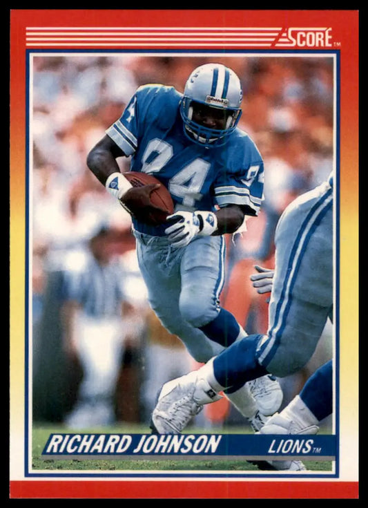 1990 Score Richard Johnson RC 226 Detroit Lions NM - Football Card Single