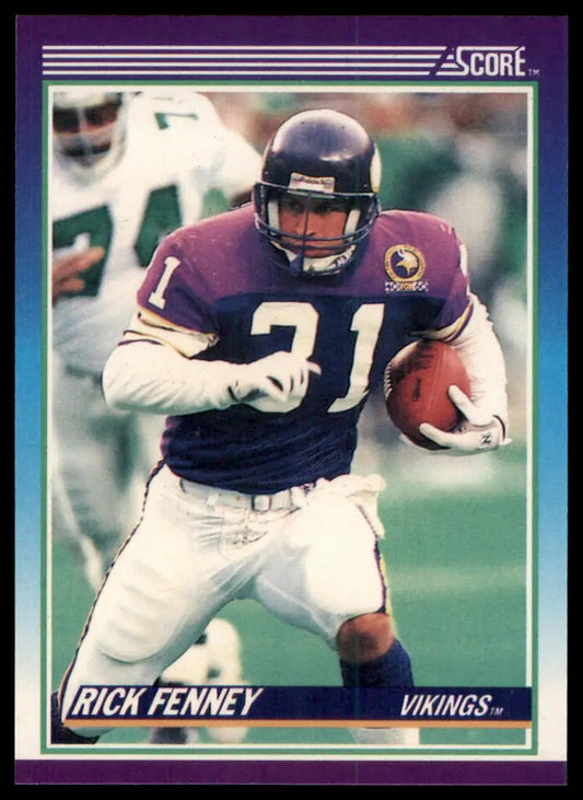 1990 Score Rick Fenney RC 143 Minnesota Vikings NM - Football Card Single