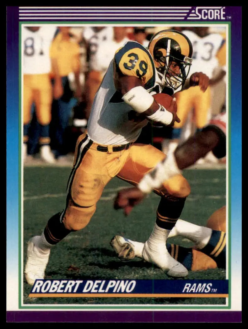 1990 Score Robert Delpino 184 Los Angeles Rams NM - Football Card Single