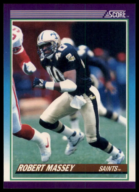 1990 Score Robert Massey RC 149 New Orleans Saints NM - Football Card Single