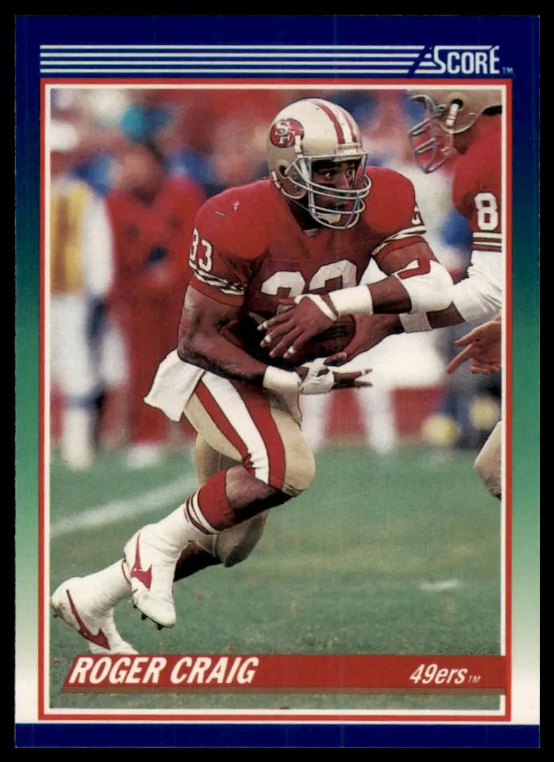 1990 Score Roger Craig 100 San Francisco 49ers NM - Football Card Single